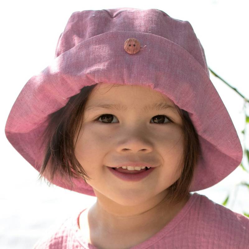 Leichte Leinen Sommermütze mauve 55/57 Leichte Leinen Sommermütze mauve 55/57