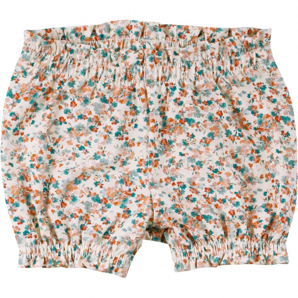 Leichte Mädchen Pumphose Blümchen-Muster creme 56/62