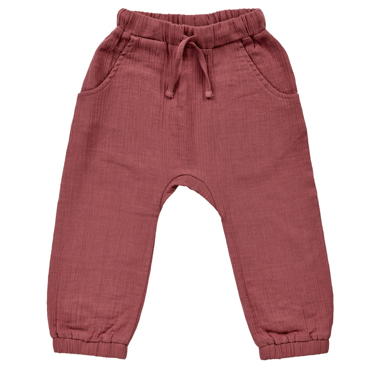 Leichte Musselin Hose altrosa 98/104