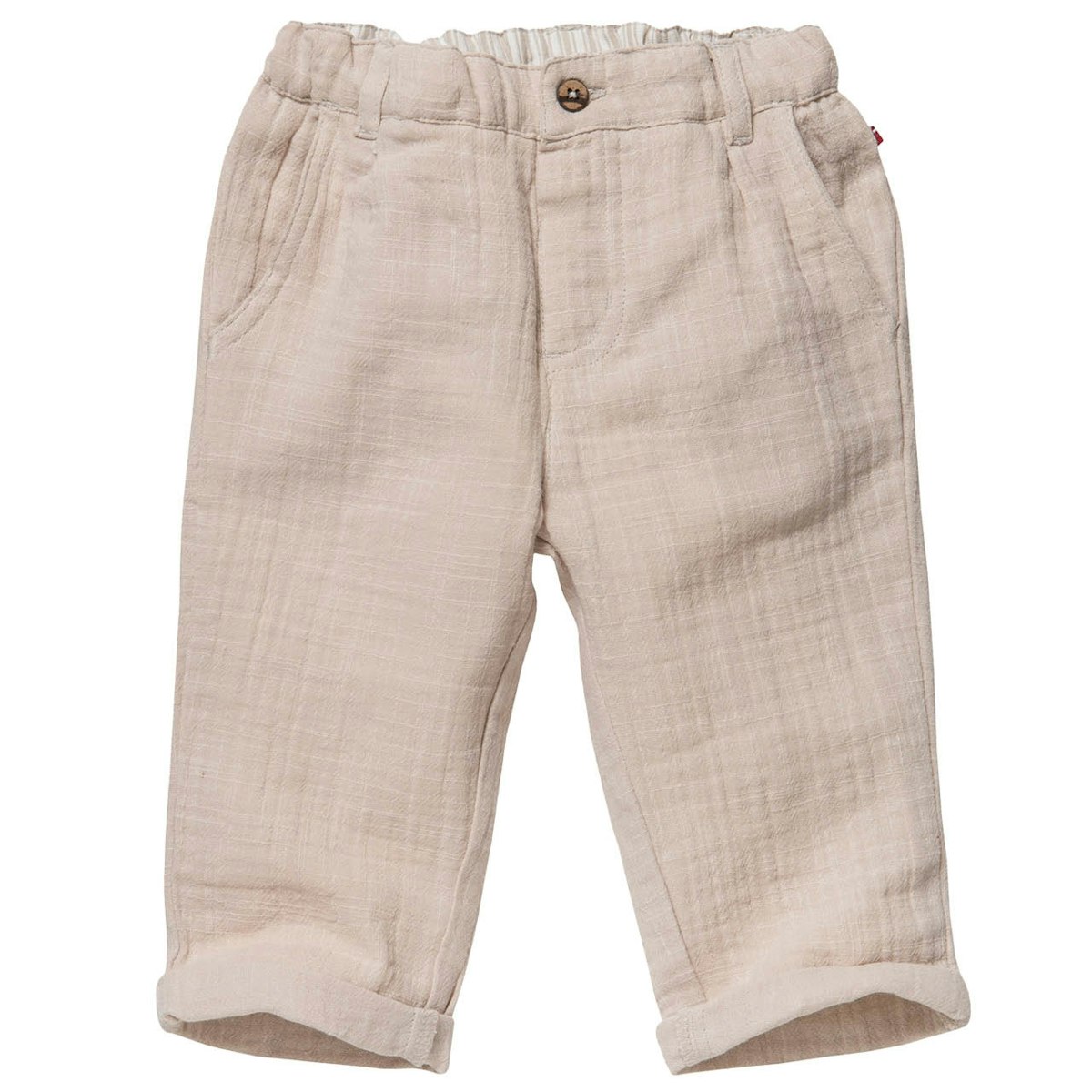 Leichte Musselin Hose beige 128