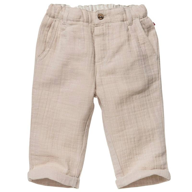 Leichte Musselin Hose beige 128