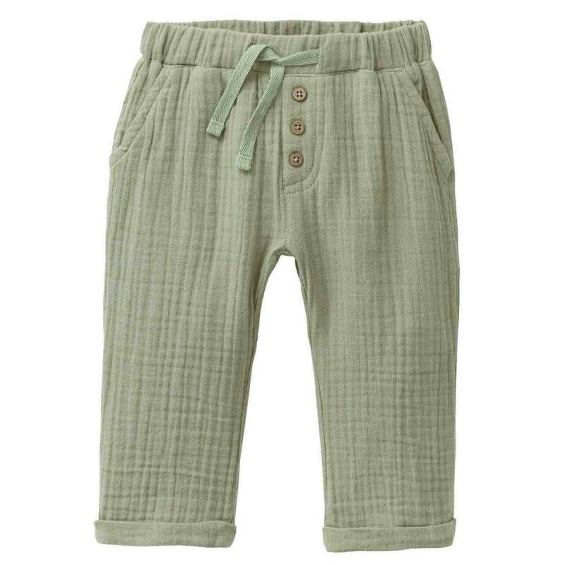 Leichte Musselin Hose olivgrün 86/92