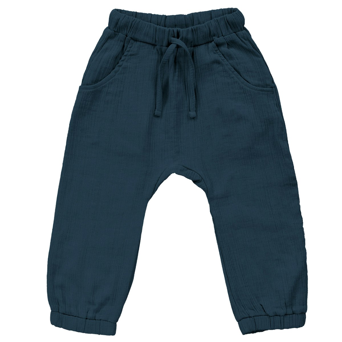 Leichte Musselin Hose petrol 128