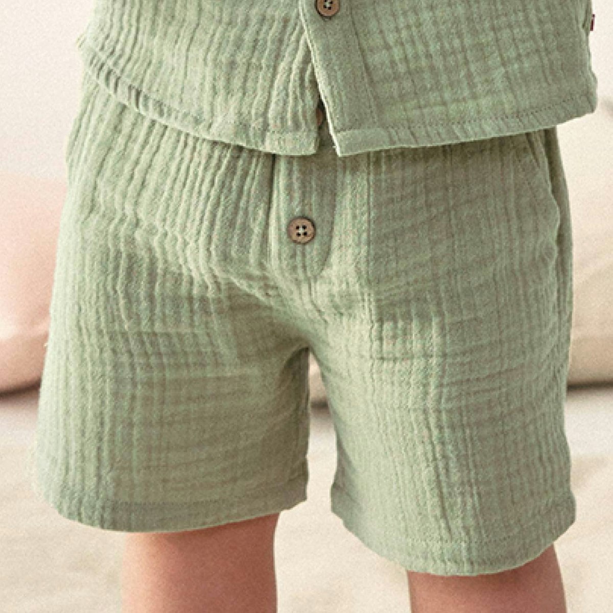 Leichte Musselin Shorts olivgrün 104 Leichte Musselin Shorts olivgrün 104