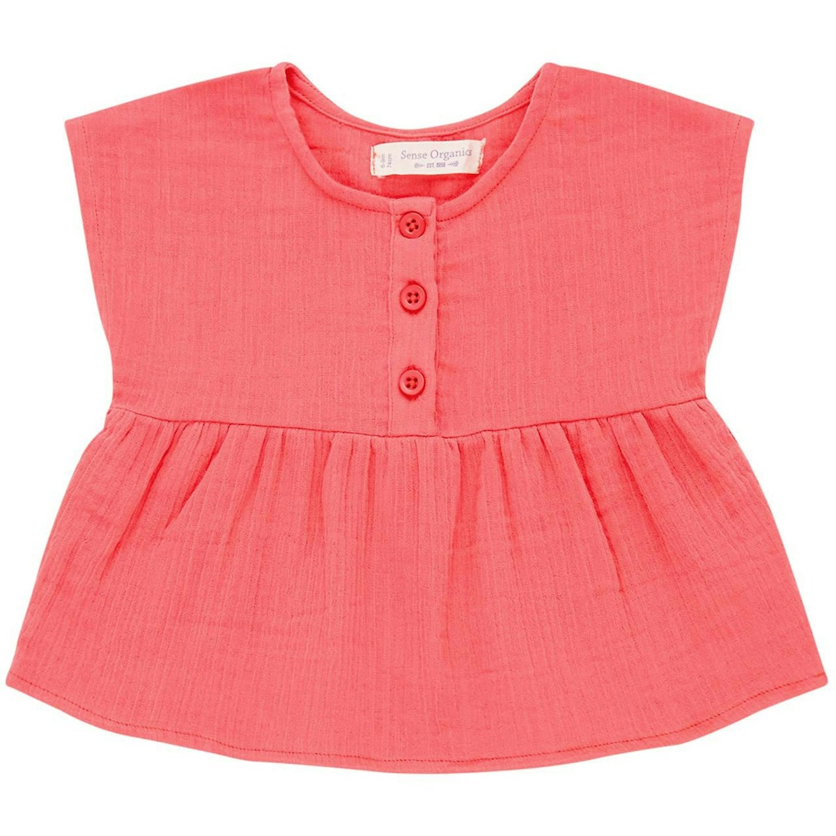 Leichte Musselin Tunika in rosa 62/68