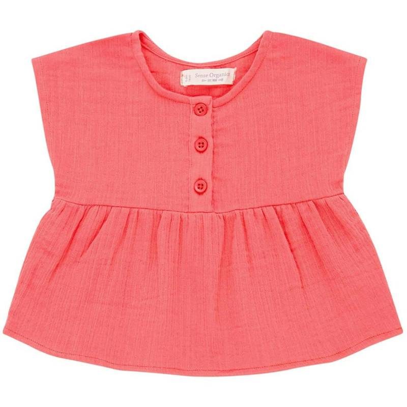 Leichte Musselin Tunika in rosa 62/68