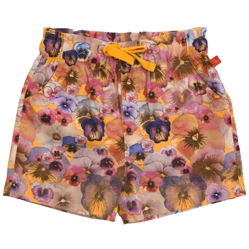 Leichte Popeline Shorts Orchideendruck 98