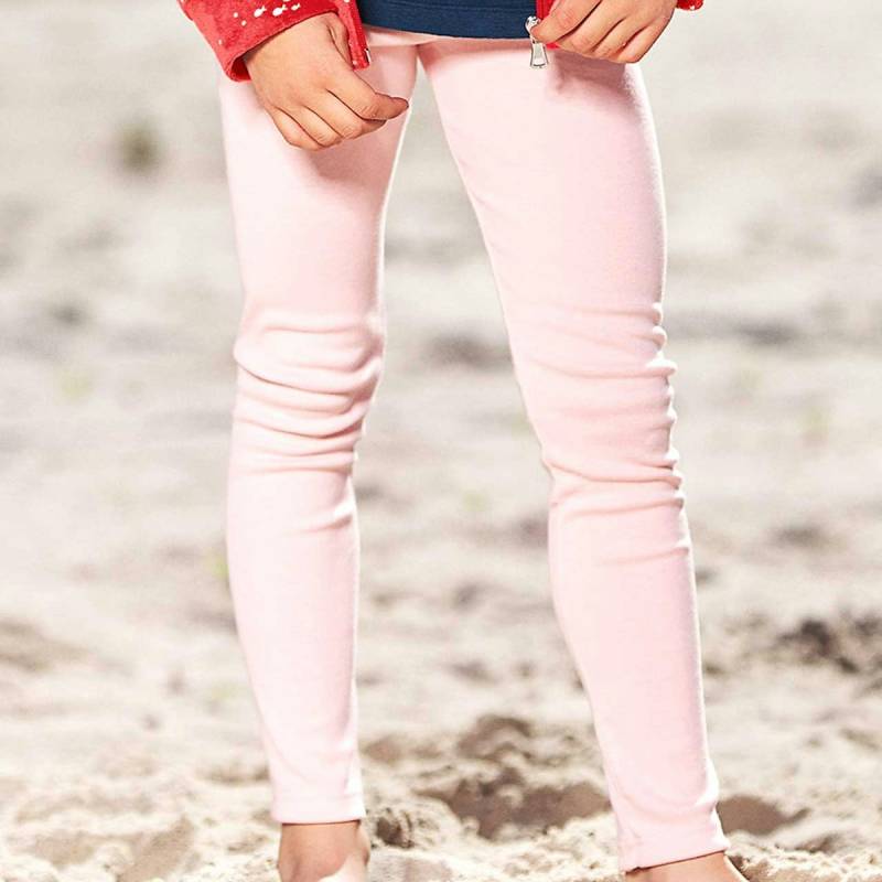 Leichte Ripp Leggings uni in rosé 68
