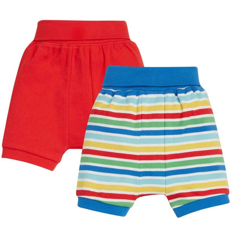 Leichte Shorts Doppelpack Regenbogen 74/80