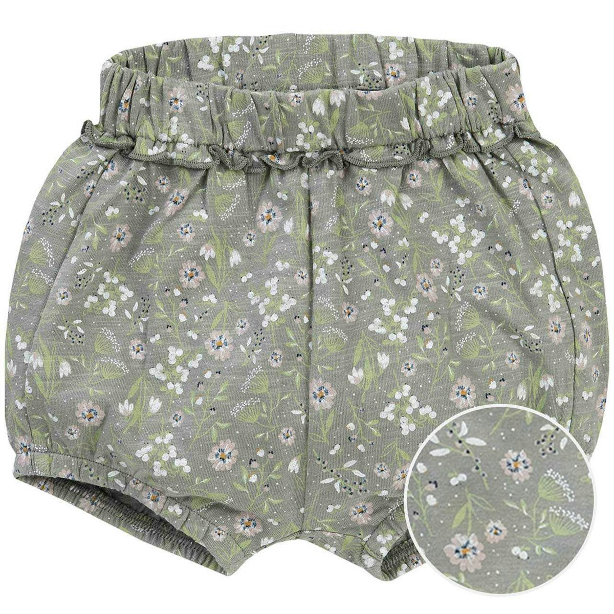 Leichte Shorts Frühlingswiese khaki 62/68