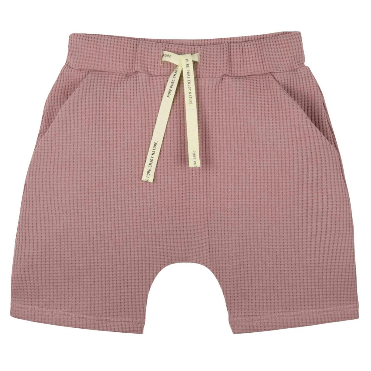 Leichte Shorts in Waffeloptik altrosa 110/116