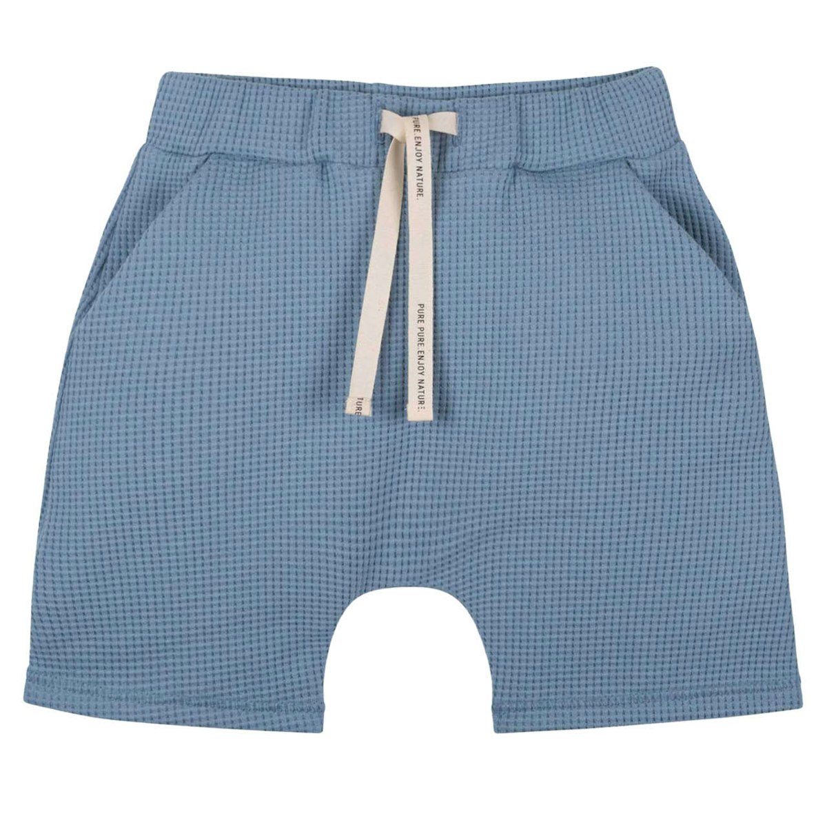 Leichte Shorts in Waffeloptik hellblau 122/128