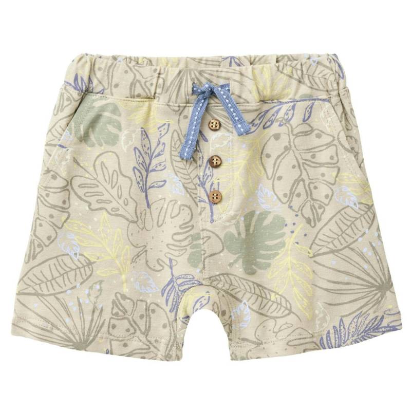 Leichte Shorts tropische Blätter khaki 104