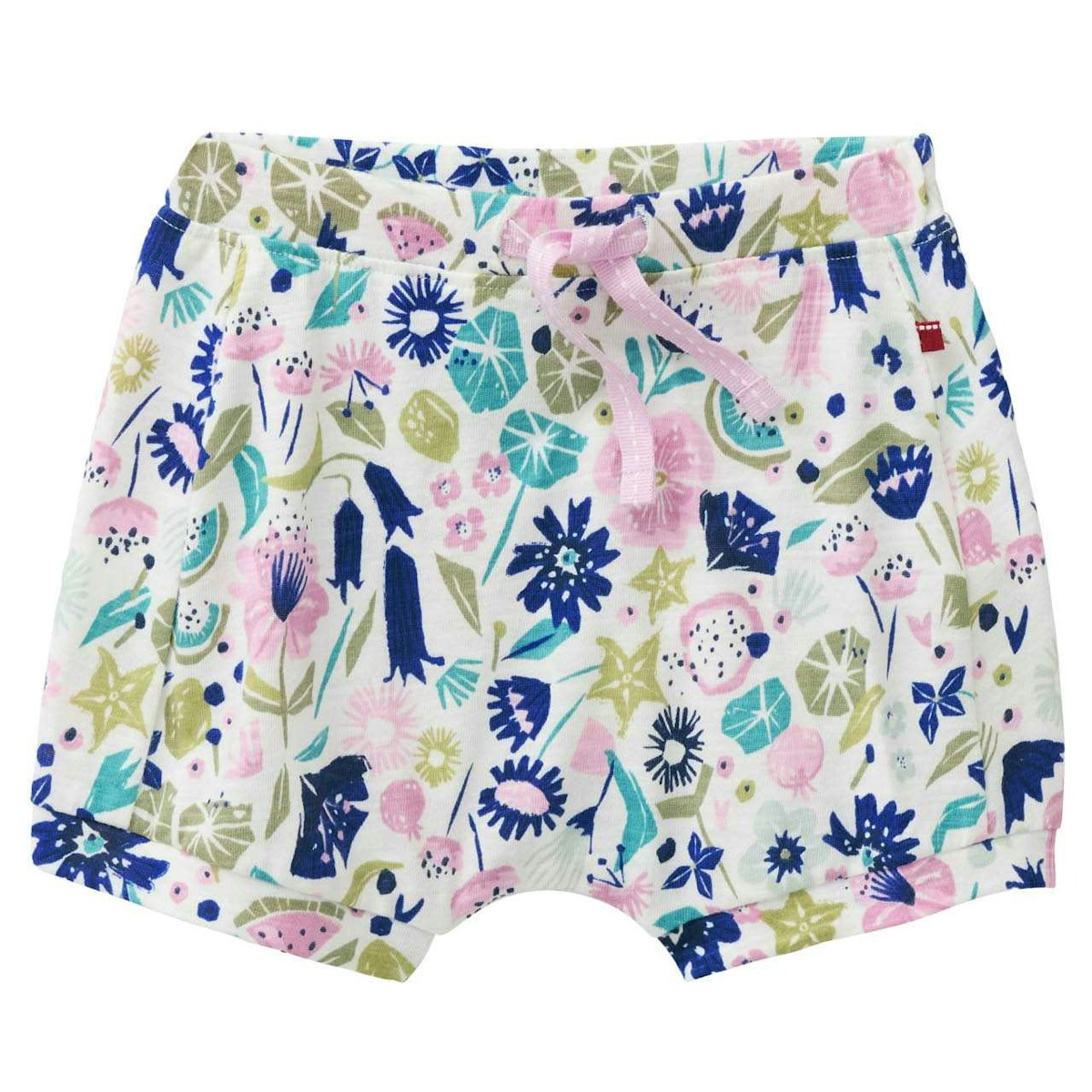 Leichte Shorts tropische Blüten bunt 98