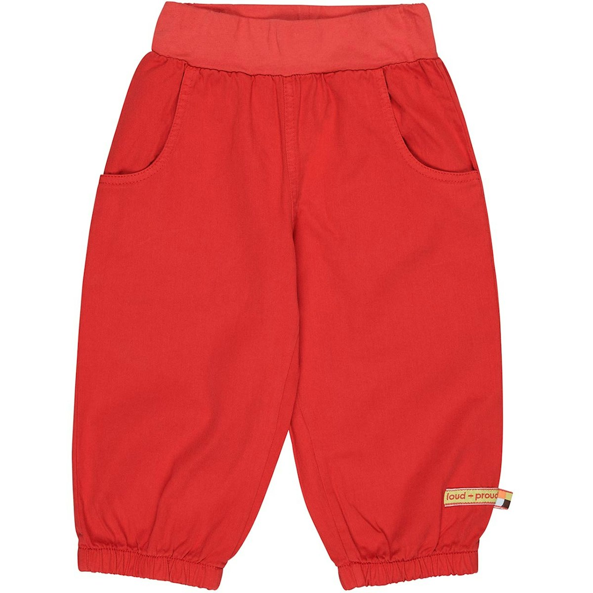 Leichte Twill Sommerhose in rot 68