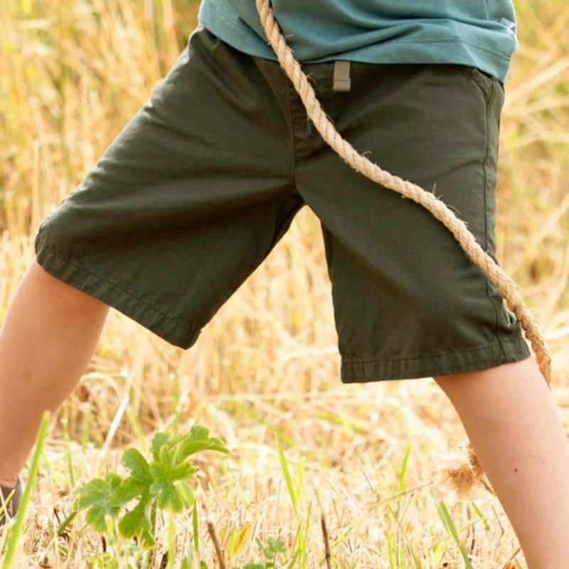 Leichte Webshorts dunkelgrün 86/92