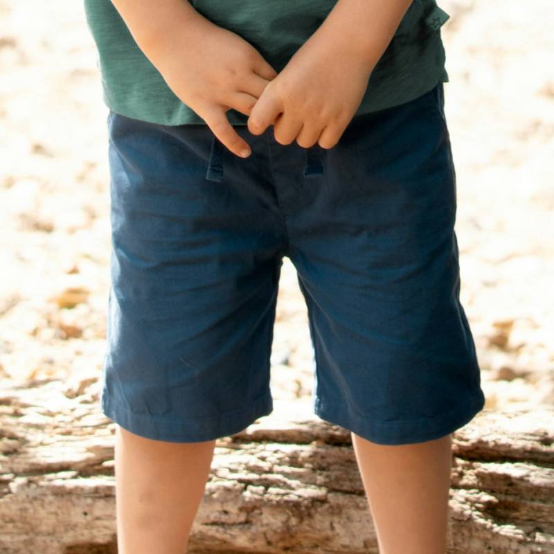 Leichte Webshorts marine 146/152