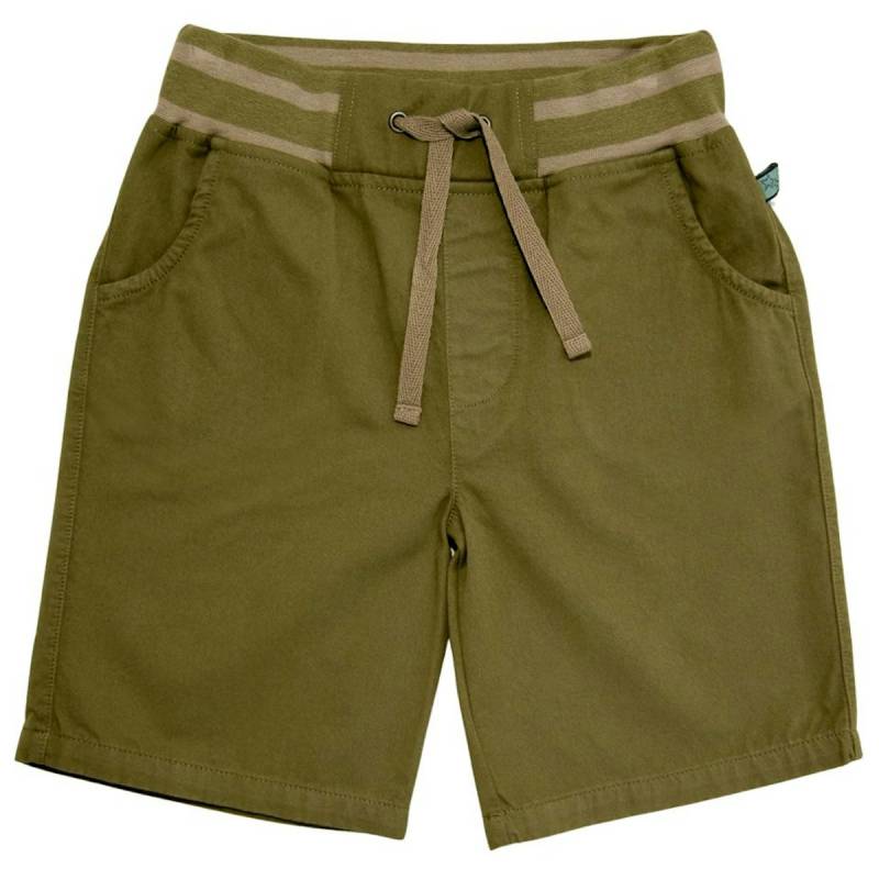 Leichte Webshorts oliv-grün 98