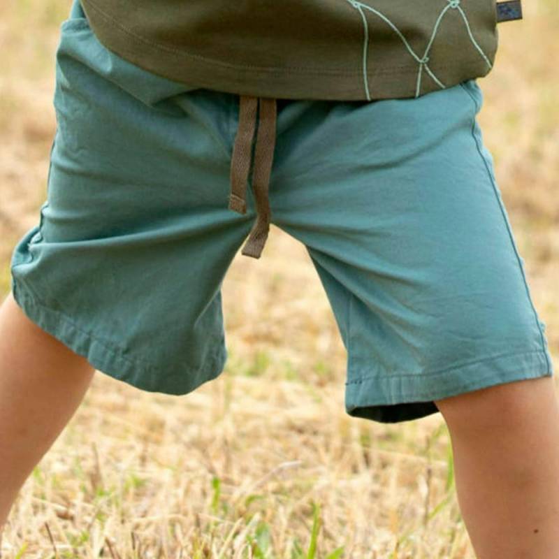 Leichte Webshorts petrol 86/92
