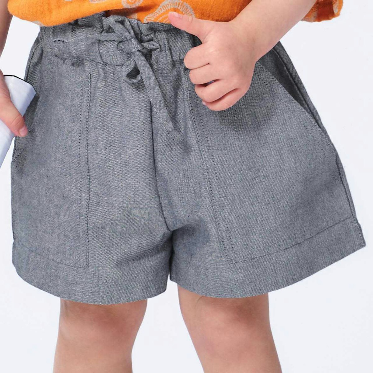 Leichte elegante Mädchen Shorts jeansblau 128