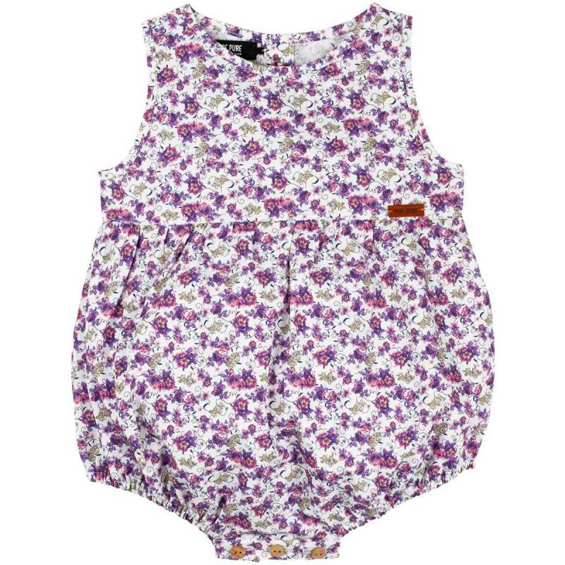 Leichter Beachbody Blumen ohne Arm lila 86