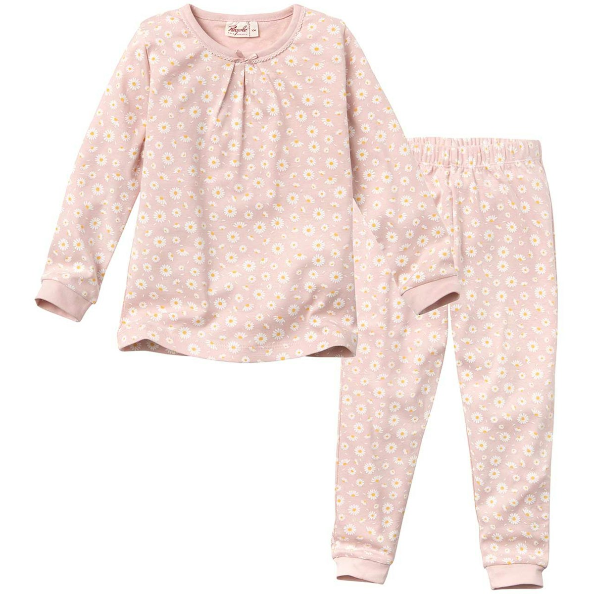 Leichter Feinripp Schlafanzug Gänseblümchen 98