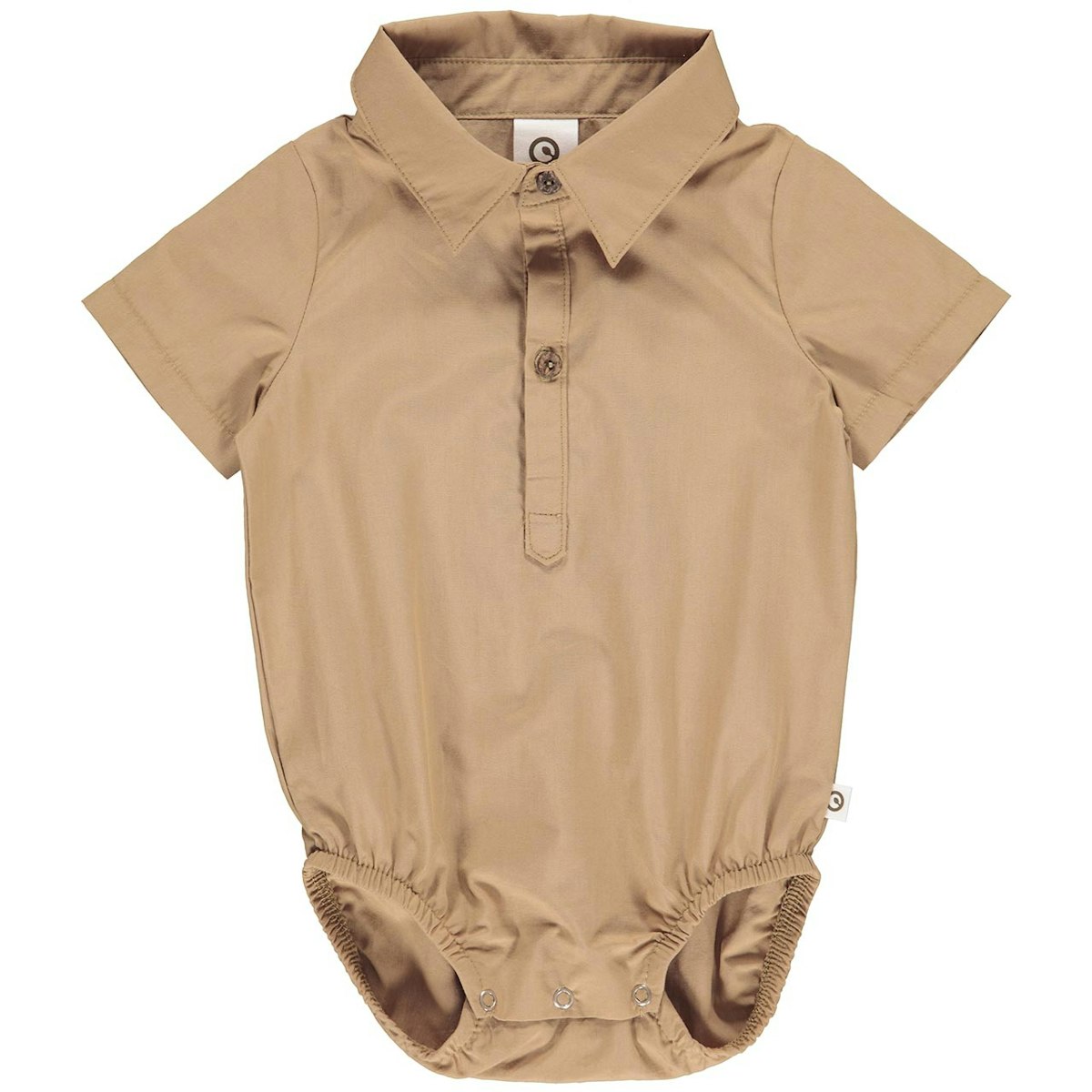 Leichter Kragen Body kurzarm beige 86