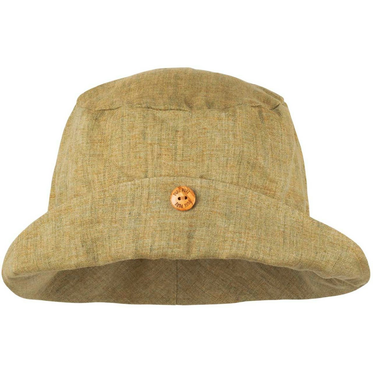 Leichter Leinen Sommermütze beige-grün 47