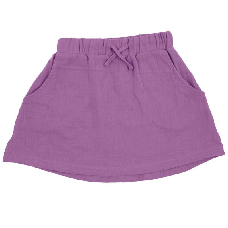 Leichter Musselin Rock lila 122/128