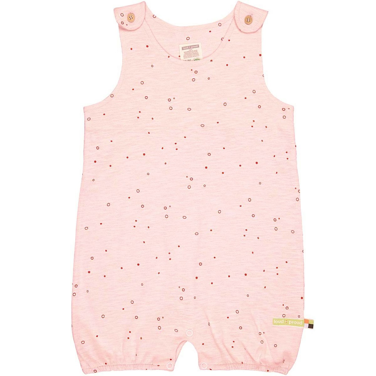 Leichter Slub Jersey Spieler ohne Arm in rosé 62/68