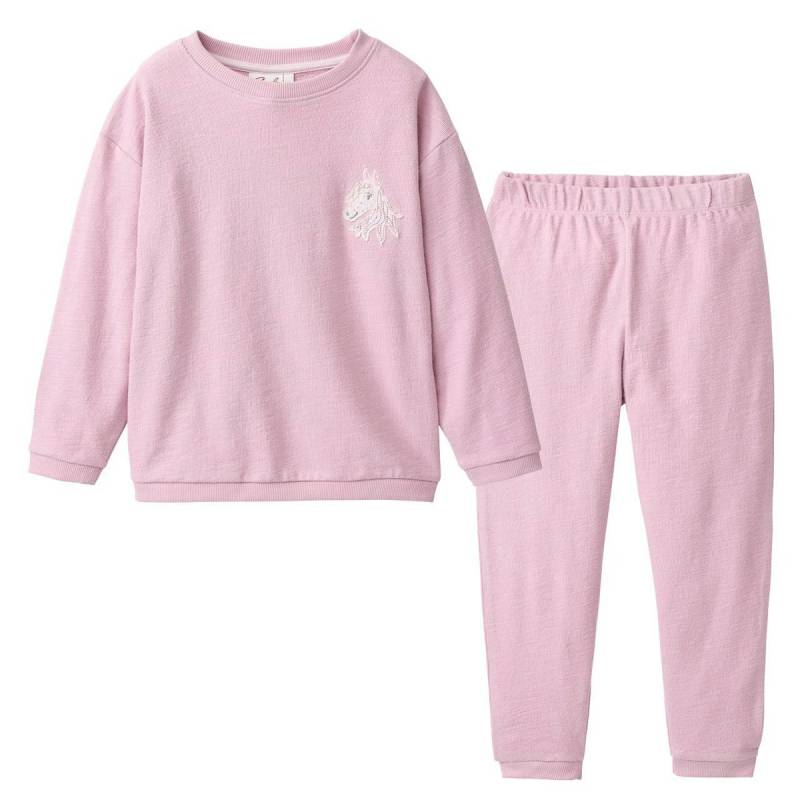 Leichter Sweat Jogginganzug rosa 134/140