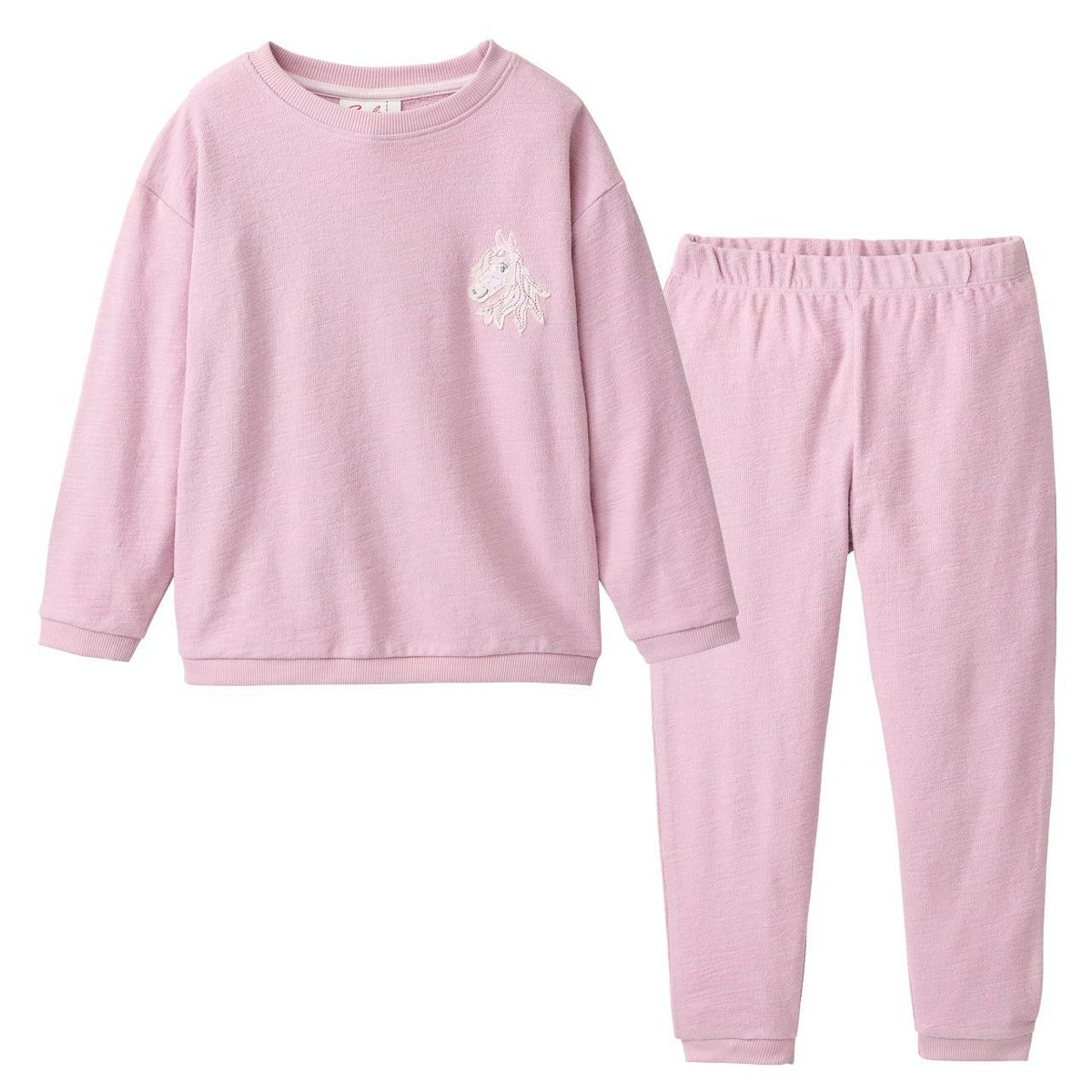 Leichter Sweat Jogginganzug rosa 146