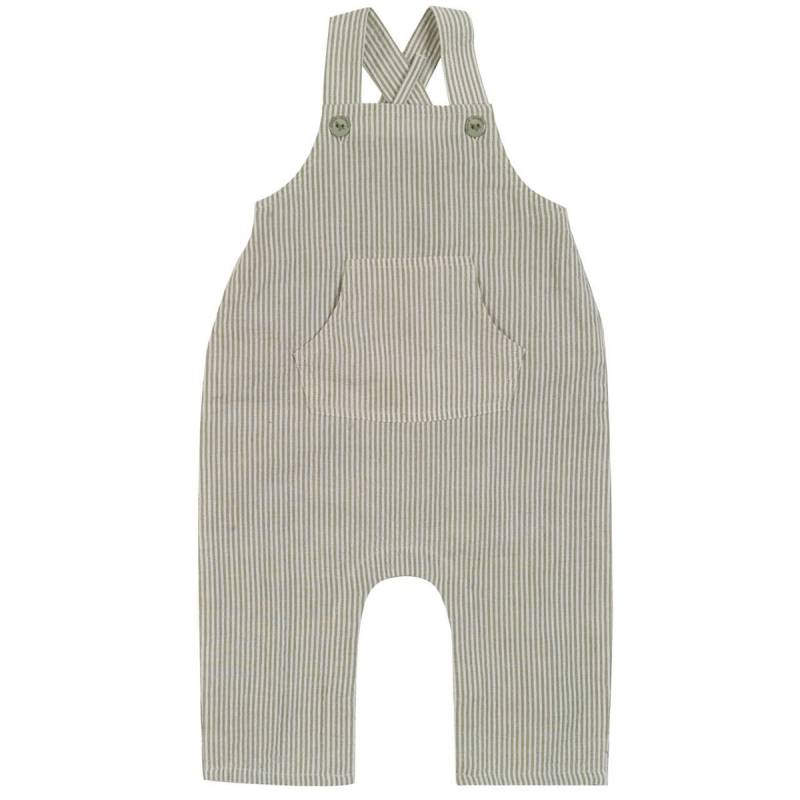 Leichter grüner Baby Strampler Latzhose Krepp-Gewebe 92