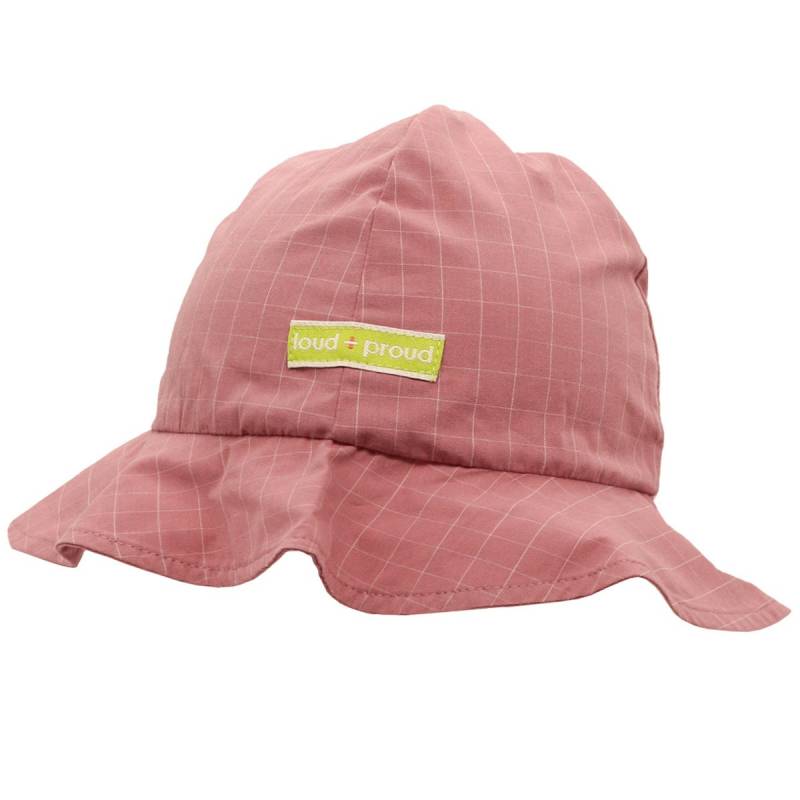 Leichter karierter Sonnenhut rosa 74
