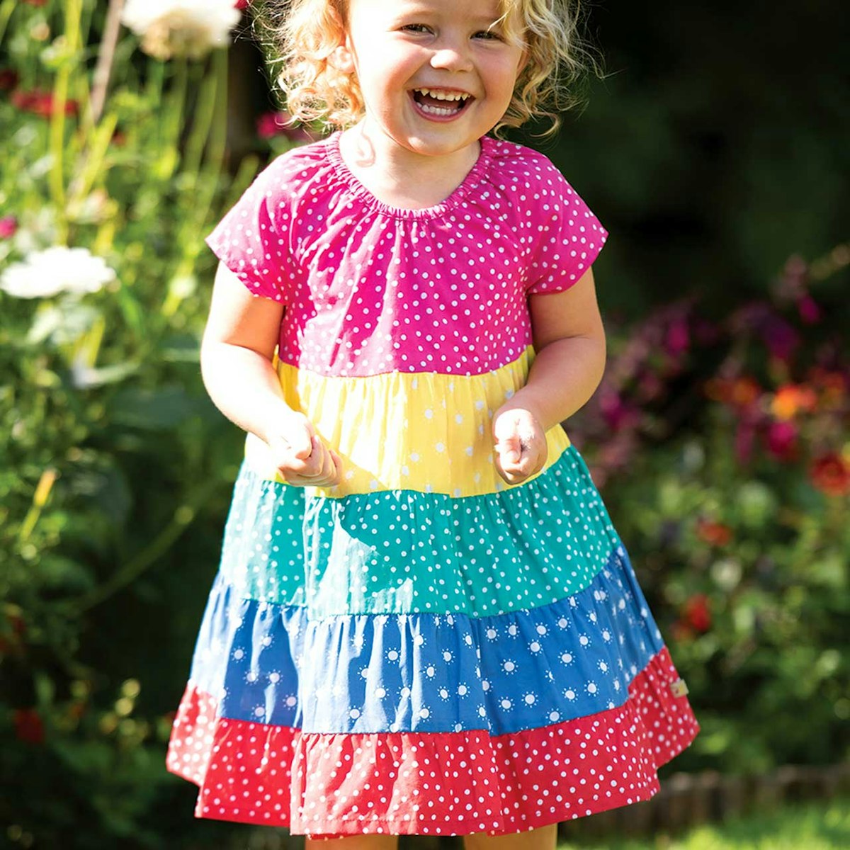 Leichtes Mädchen Sommerkleid bunt 56/62/68