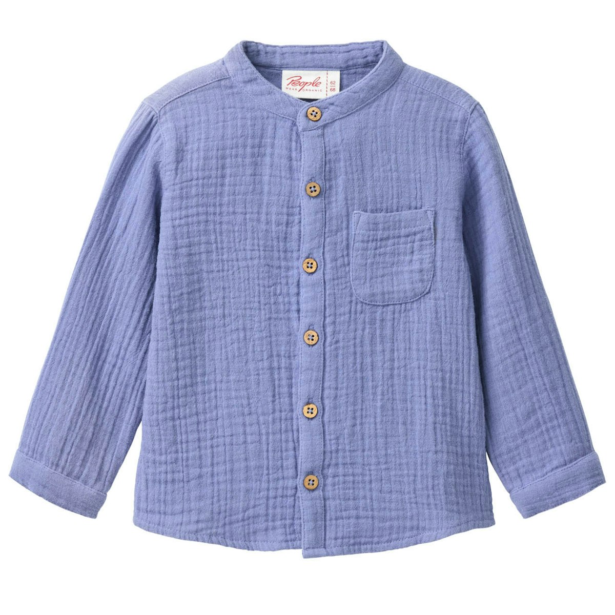 Leichtes Musselin Hemd blau 86/92