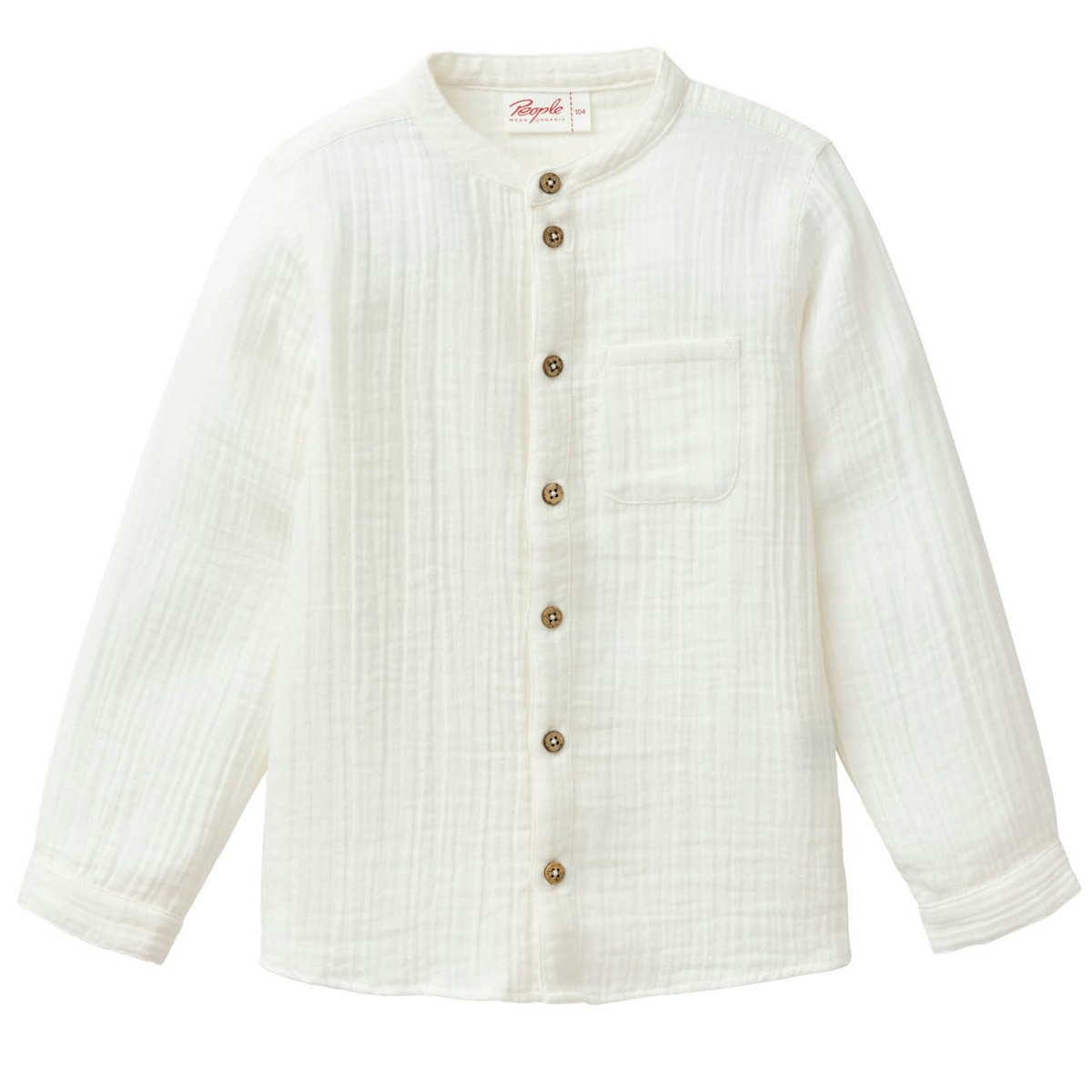 Leichtes Musselin Hemd weiß 134/140