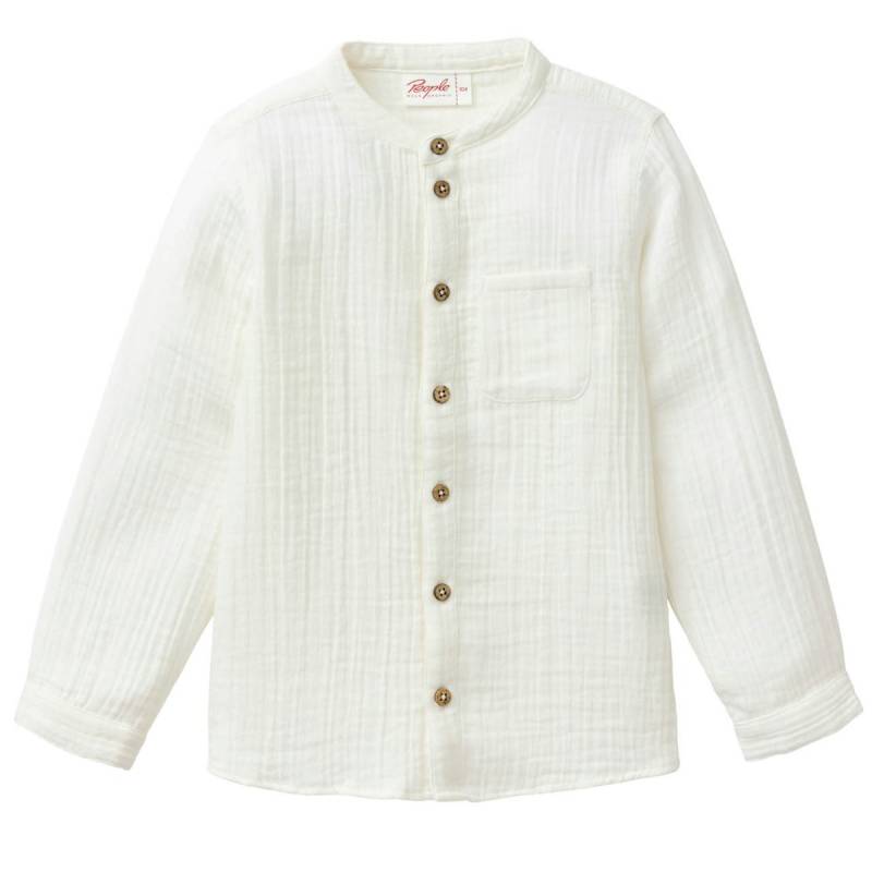 Leichtes Musselin Hemd weiß 134/140