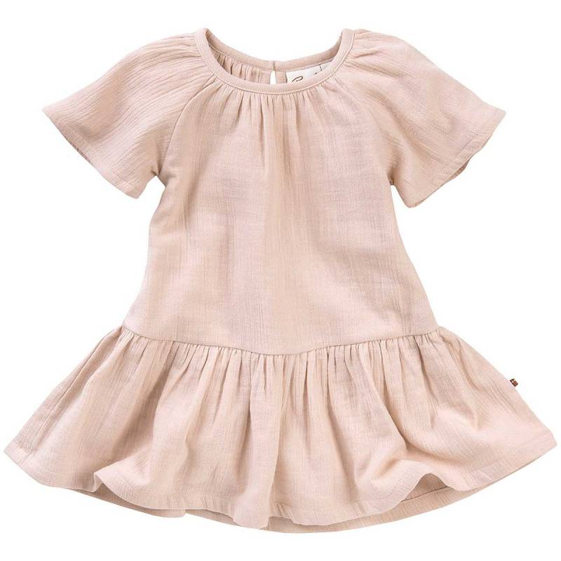 Leichtes Musselin Kleid kurzarm hellrosa 86/92 Leichtes Musselin Kleid kurzarm hellrosa 86/92