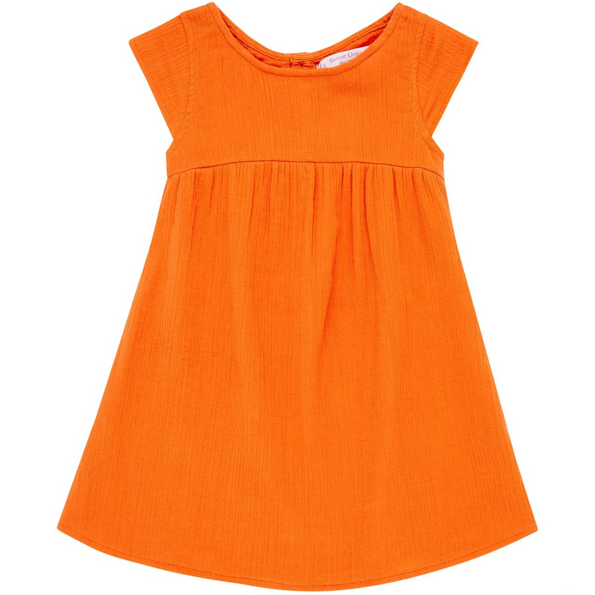 Leichtes Musselin Kleid orange 74/80