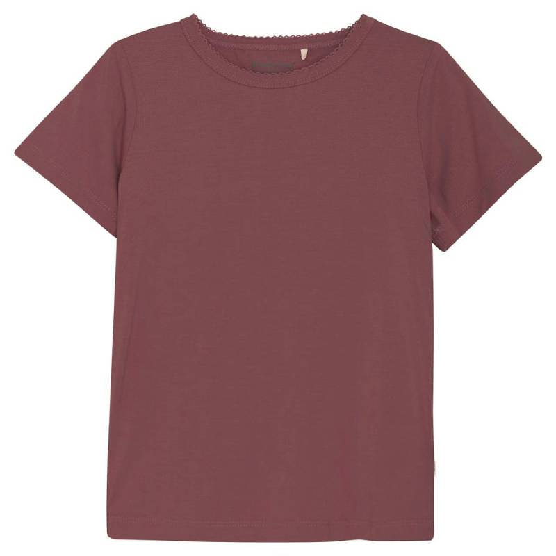 Leichtes Shirt kurzarm Mäusezähnchen braun Bambus-Viskose 134