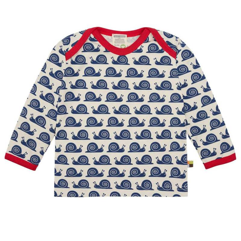 Leichtes Shirt langarm Schnecken marine 122/128 Leichtes Shirt langarm Schnecken marine 122/128