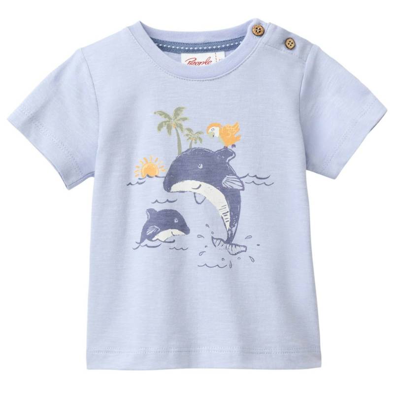 Leichtes T-Shirt Delfin blau 98/104