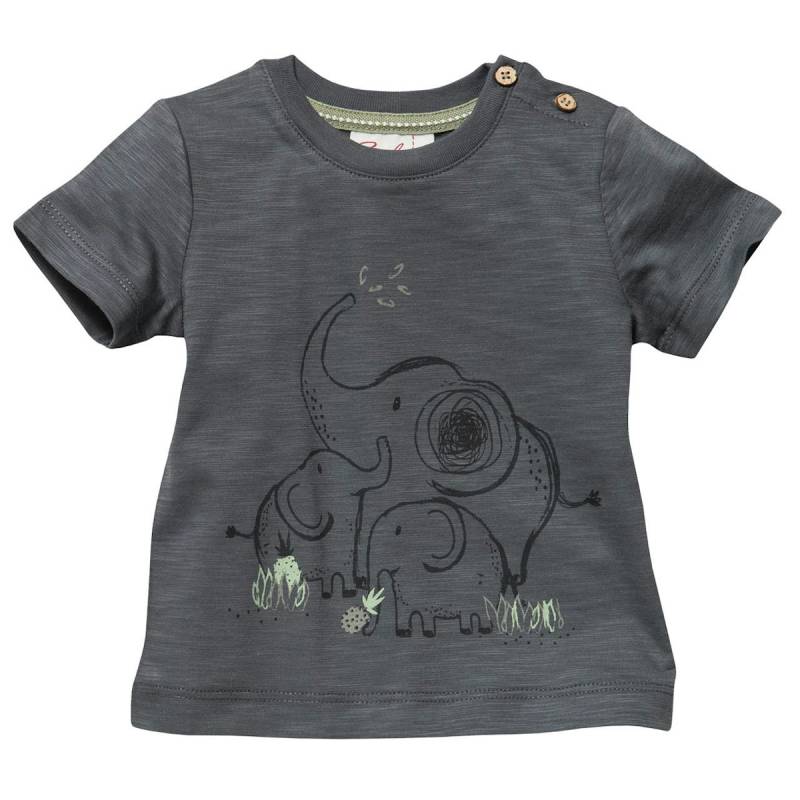 Leichtes T-Shirt Elefant schiefergrau 62/68