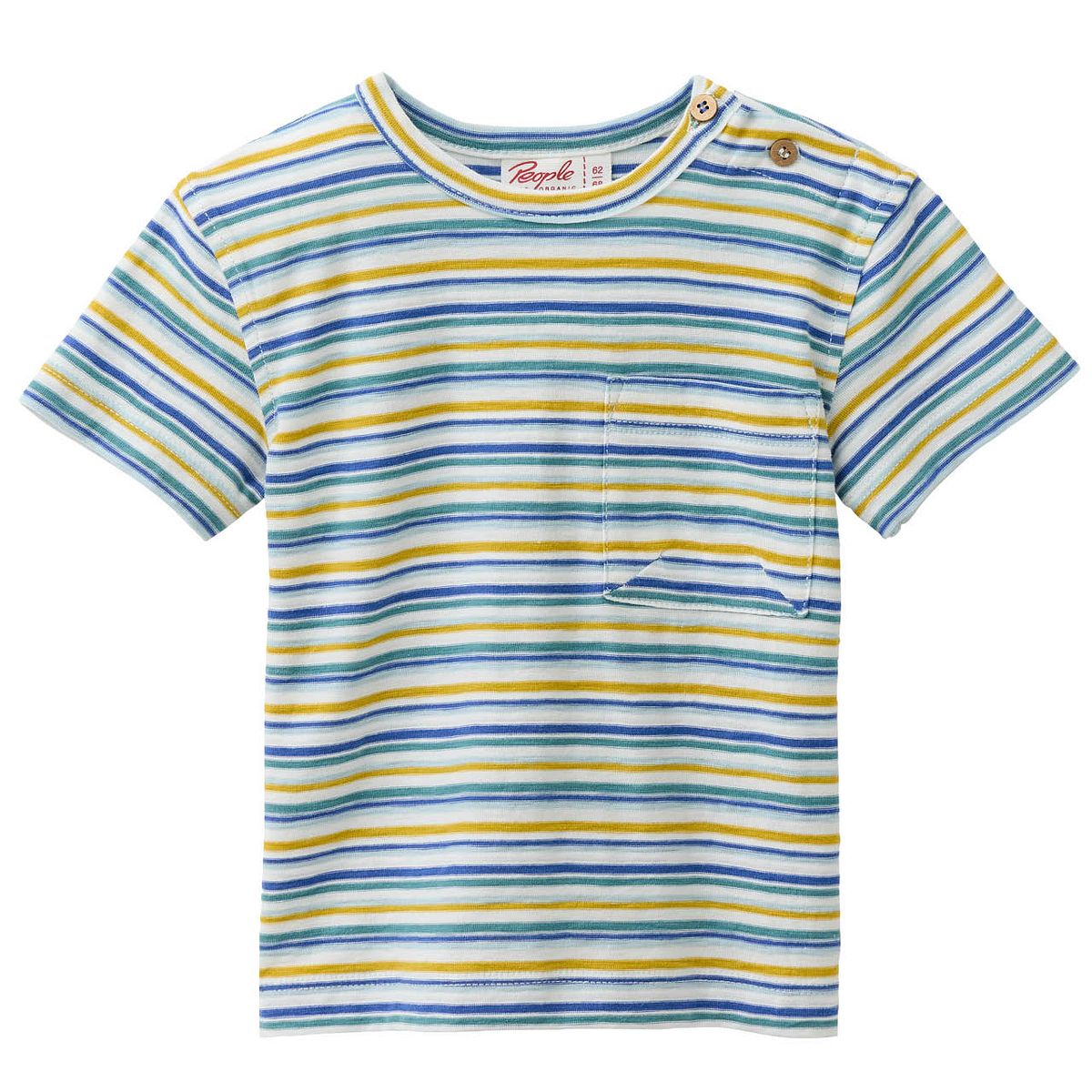 Leichtes T-Shirt bunt gestreift 86/92