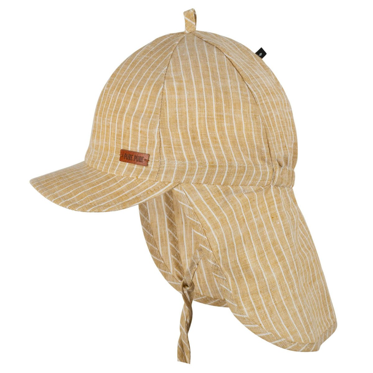 Leinen Schirmmütze Nackenschutz sahara-beige 51