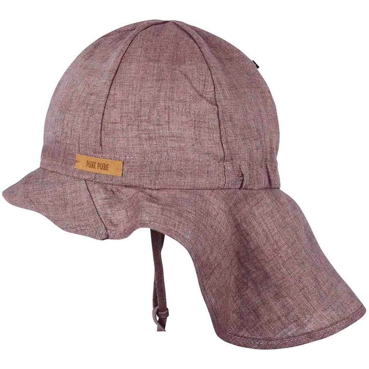 Leinen Sonnenhut Nackenschutz grape 45