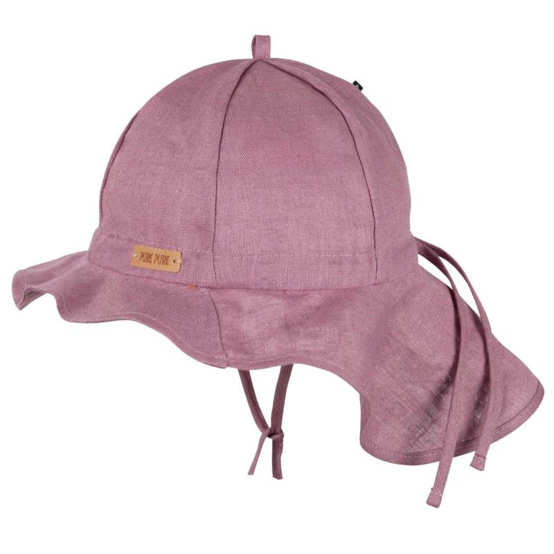 Leinen Sonnenhut Nackenschutz mauve 51 Leinen Sonnenhut Nackenschutz mauve 51