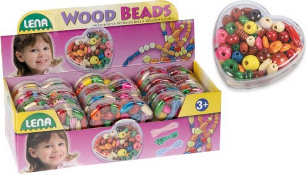 Lena - Holzperlen Herzdose