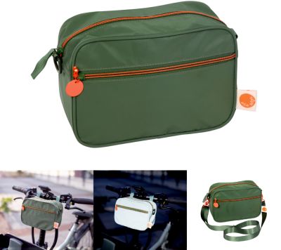 Lenkertasche Grün - shine bright (reflektierendes Material)